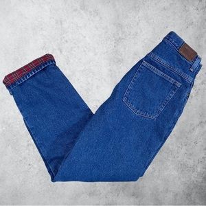 Vintage LL Bean Flannel Lined Jeans
